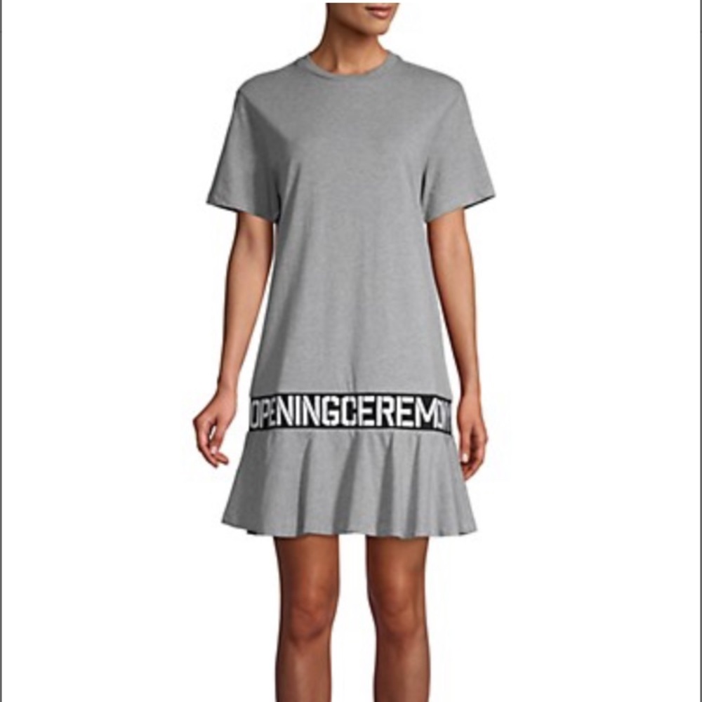 Opening Ceremony Logo-Tape Cotton T-Shirt Dress